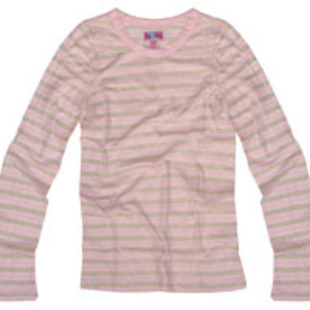 ParkVogel Striped Basic Crewneck Pink/Khaki Stripe